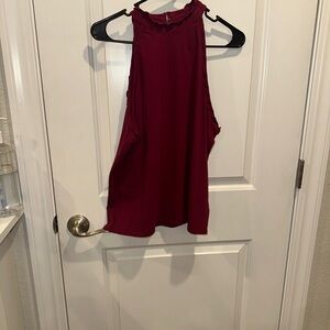 Express Sleeveless Burgundy Women's Top